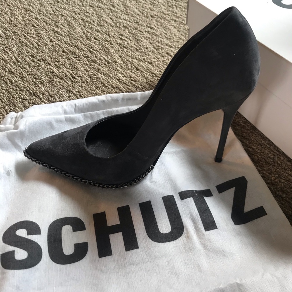 SCHUTZ Polly High Heel - Slate Gray - 7.5